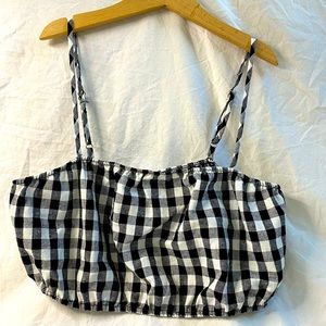 No Less Than Gingham Crop